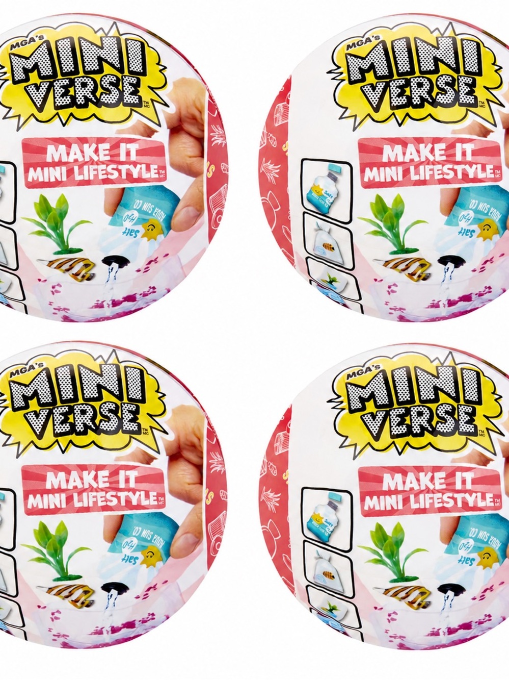4 MGA's Miniverse Make It Mini Lifestyle Series 1  Unopened mystery blind ball